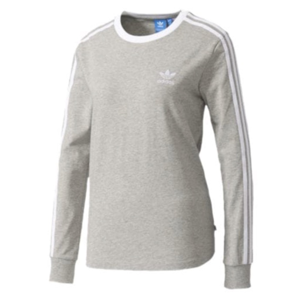 Adidas 3 Stripes Long Sleeved Tee